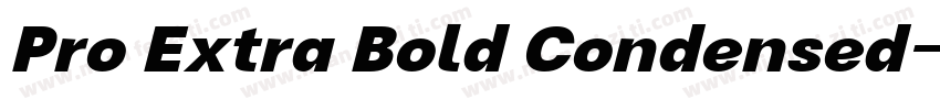 Pro Extra Bold Condensed字体转换